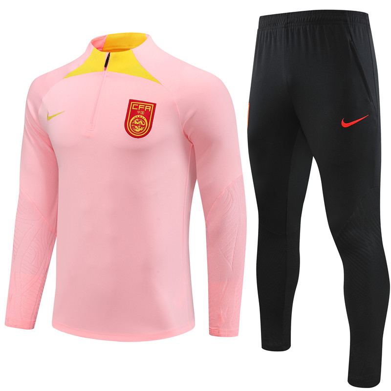 China 23-24 Kids Long Sleeve Training Set Pink